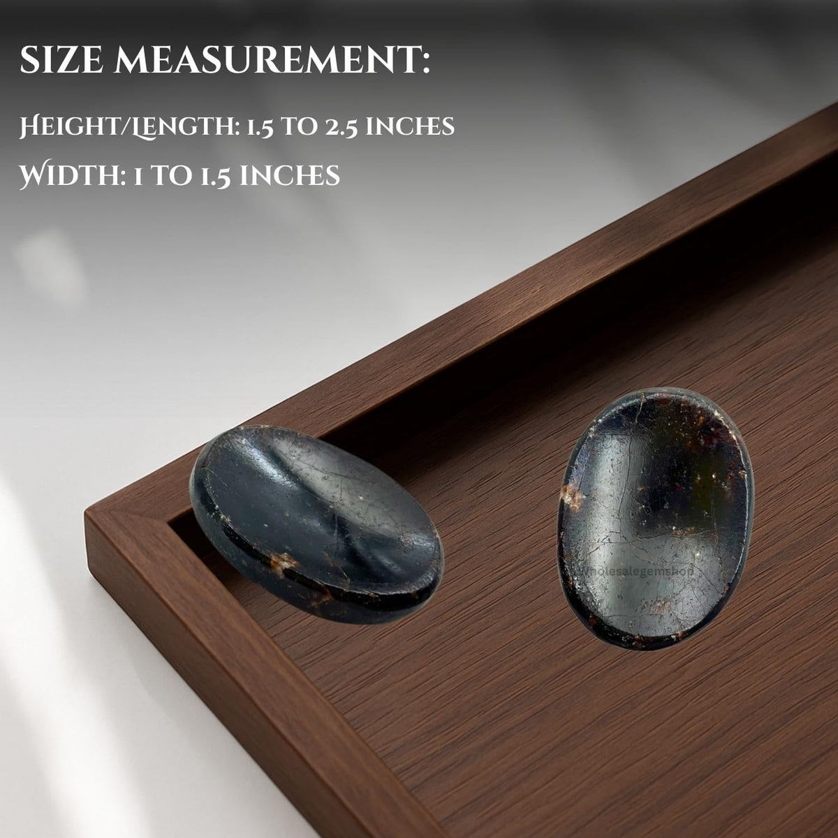 GEMSCITE Garnet Thumb Worry Stones Metaphysical Gemstone Crystal Healing Reiki Men Women Gift FENG Shui Positive Energy Love Wellness Palm Stones Wicca Powerful
