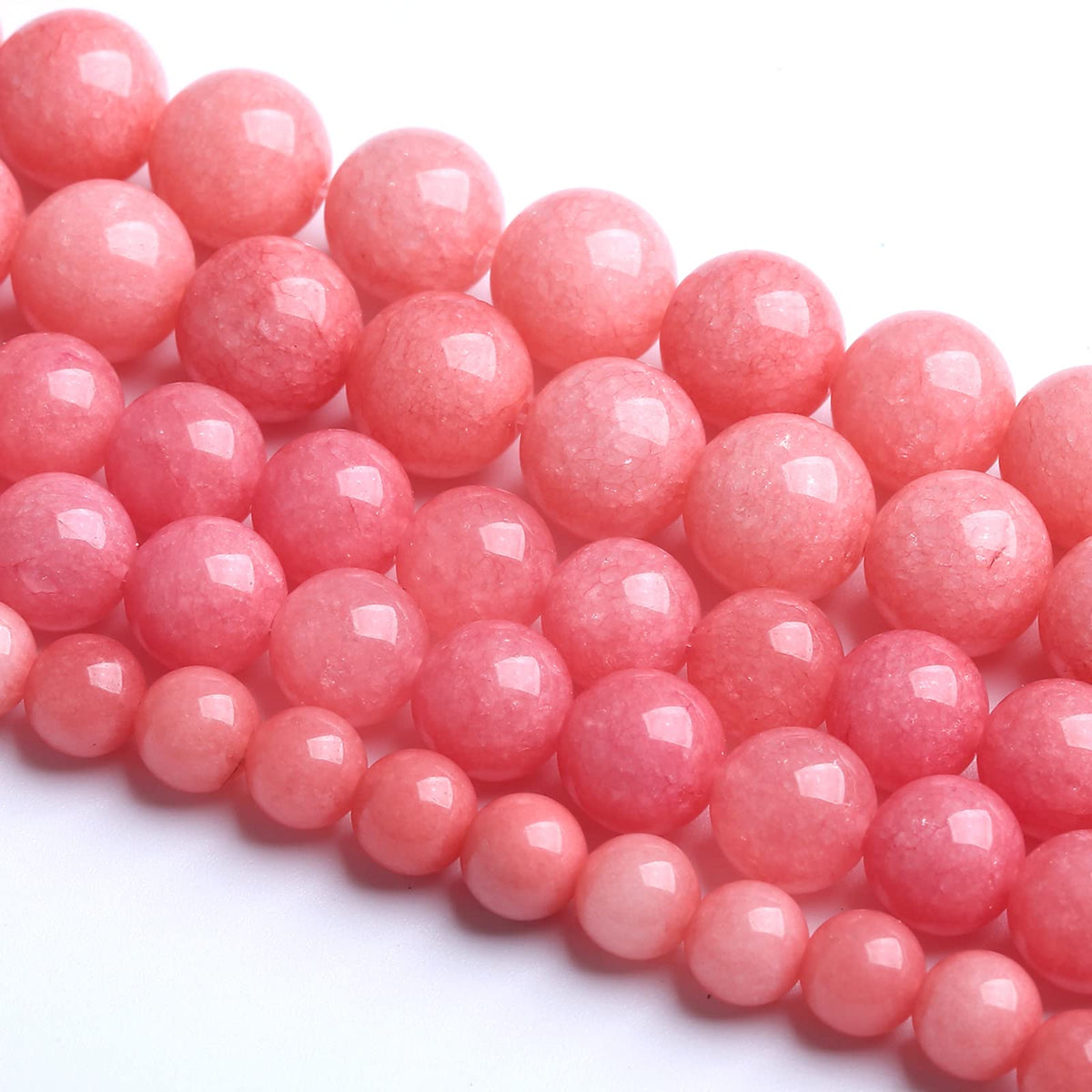 160PCS 4MM Natural Stone Pink Jade Beads Rhodochrosite Chalcedony Beads for Jewelry Making DIY Bracelet 2 Strands