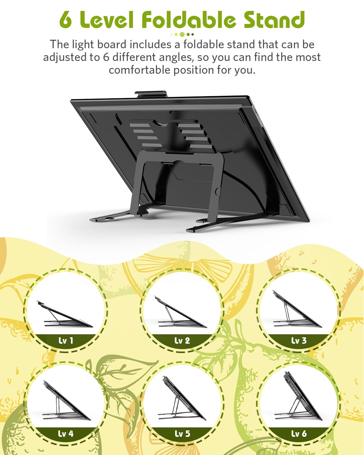 A3 Light Board for Diamond Painting, Rechargeable Battery Light Pad, Magnetic Tracing Light Box, Ultra-Thin Copy Board with 3 Colors& 6 Levels Adjustable Brightness for Drawing, Sketching, Animation