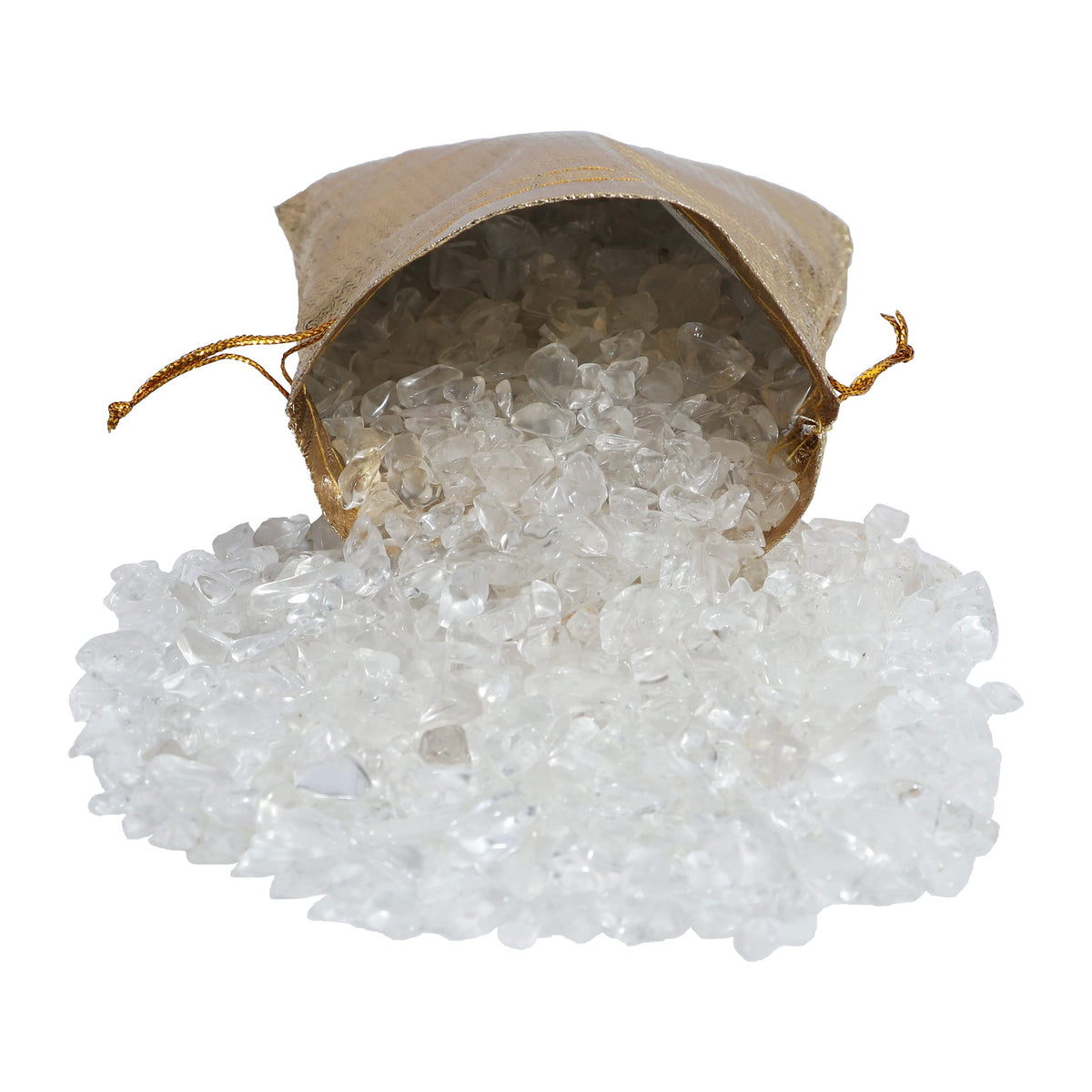 ZAICUS Clear Quartz Crystal Chips Bulk Gemstone Valentine Gift, Healing Crystal Natural Irregular Shaped Crushed Stone Reik Healing Tumbled Chips Crystal Chips for Witchcraft & Jewelry Making 1 Lb