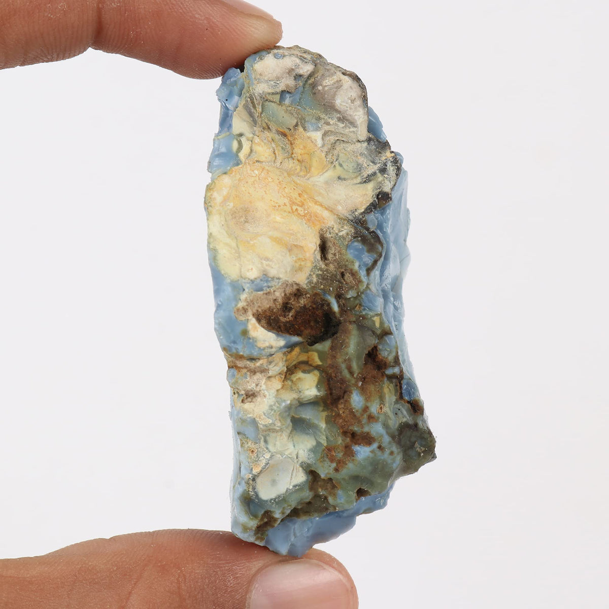 GEMHUB Natural Rough Blue Opal 271.50 ct Healing Crystal for Reiki and Tumbling