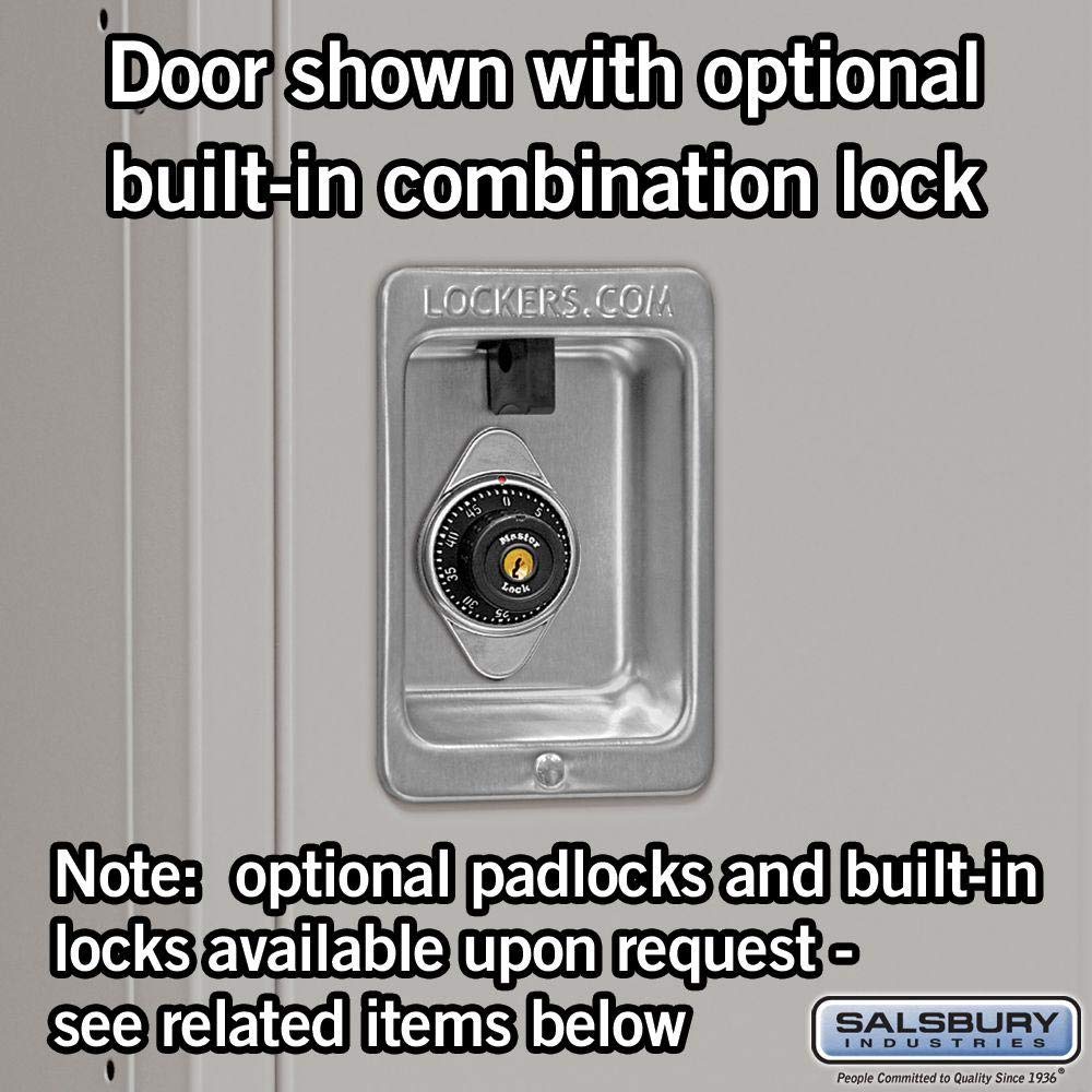 Salsbury Industries 62365GY-U Standard Metal Locker Double Tier 3 Wide 6 Feet High 15-Inch Deep Gray Unassembled,Grey