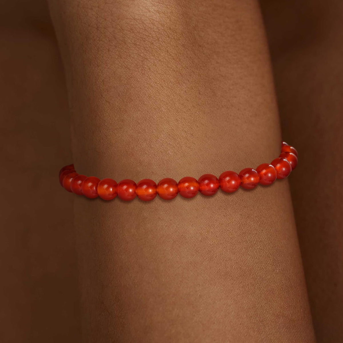 Treasure Bender Red Beaded Bracelet Attract Good Luck and Prosperity, Healing Crystals and Stones Birthday Gifts Bracelets for Women Men Jewelry(Carnelian)