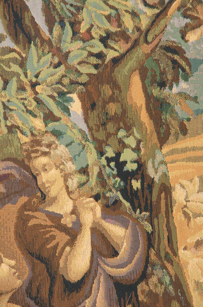 Country Scene Belgian Tapestry Wall Hanging - 53 in. x 66 in. Cotton/Viscose/Polyester by Francois Boucher