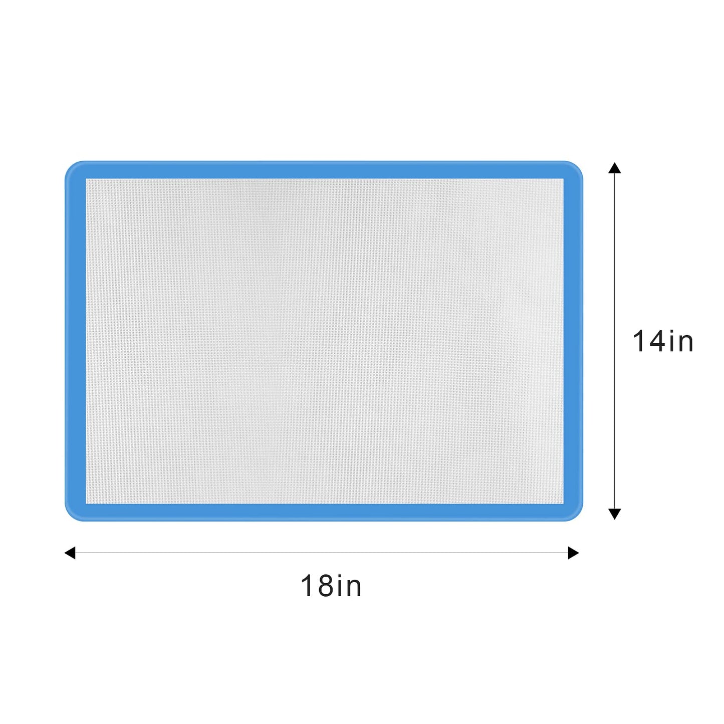 Applique Mat(14" x 18"), Silicone Fusing Mat for Applique and Arts Crafts Creation, Quilter Appli-Fuse Mat, Including Non-Stick Pressing Sheet for Heat Press and Silicone Iron Rest Pad (14"x18")