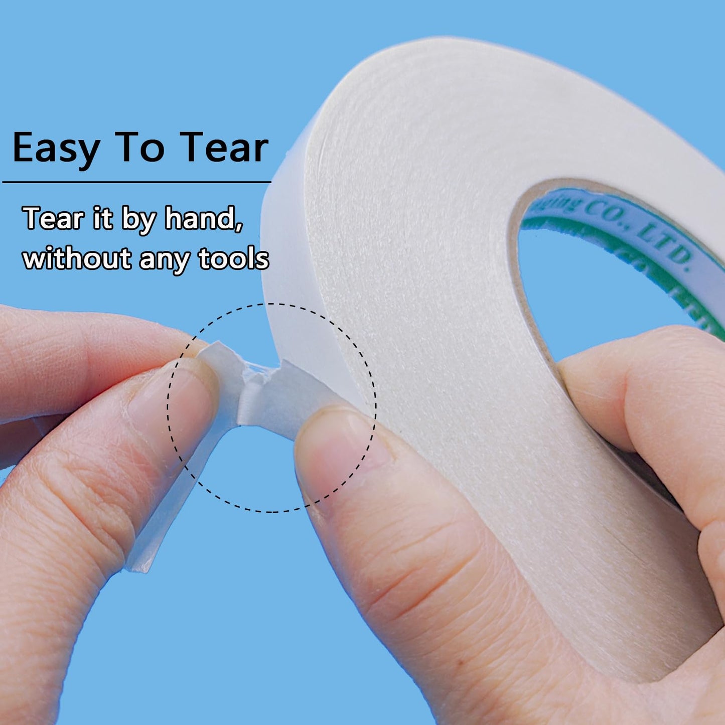 WENSSKKU Double Sided Sticky Fabric Tape,1 Inch x 200 Feet Hem Tape No Sew No Iron,Double Sided Hemming Tape for Clothes, Pants, Curtains, Crafts and DIY Projects,Thin and Removable