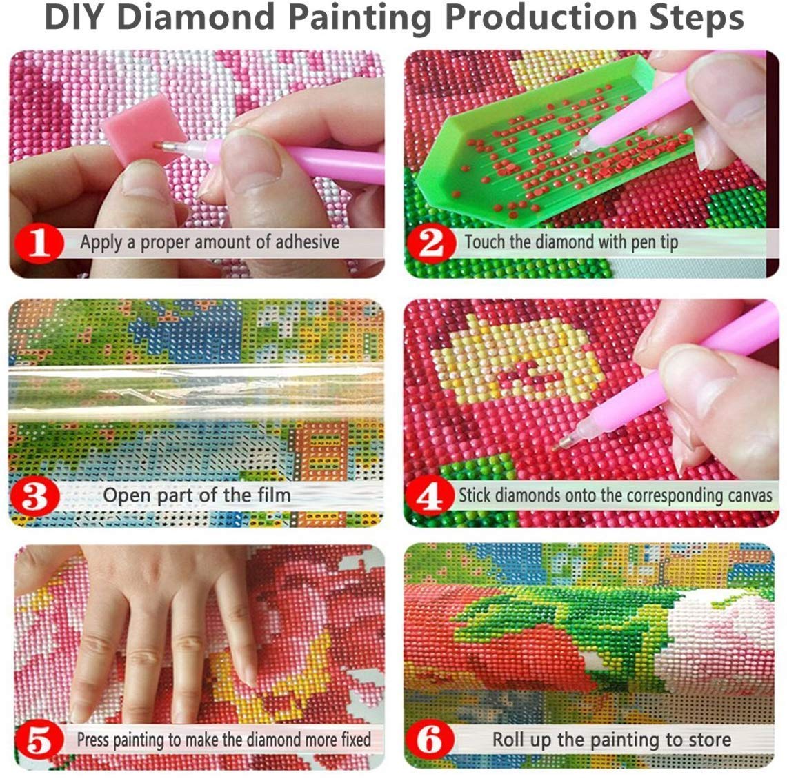 5D Diamond Painting Kits for Adults Kids Animal Art Full Drill Dog Playing Poker DIY Cross Stitch Craft for Home Wall Decor