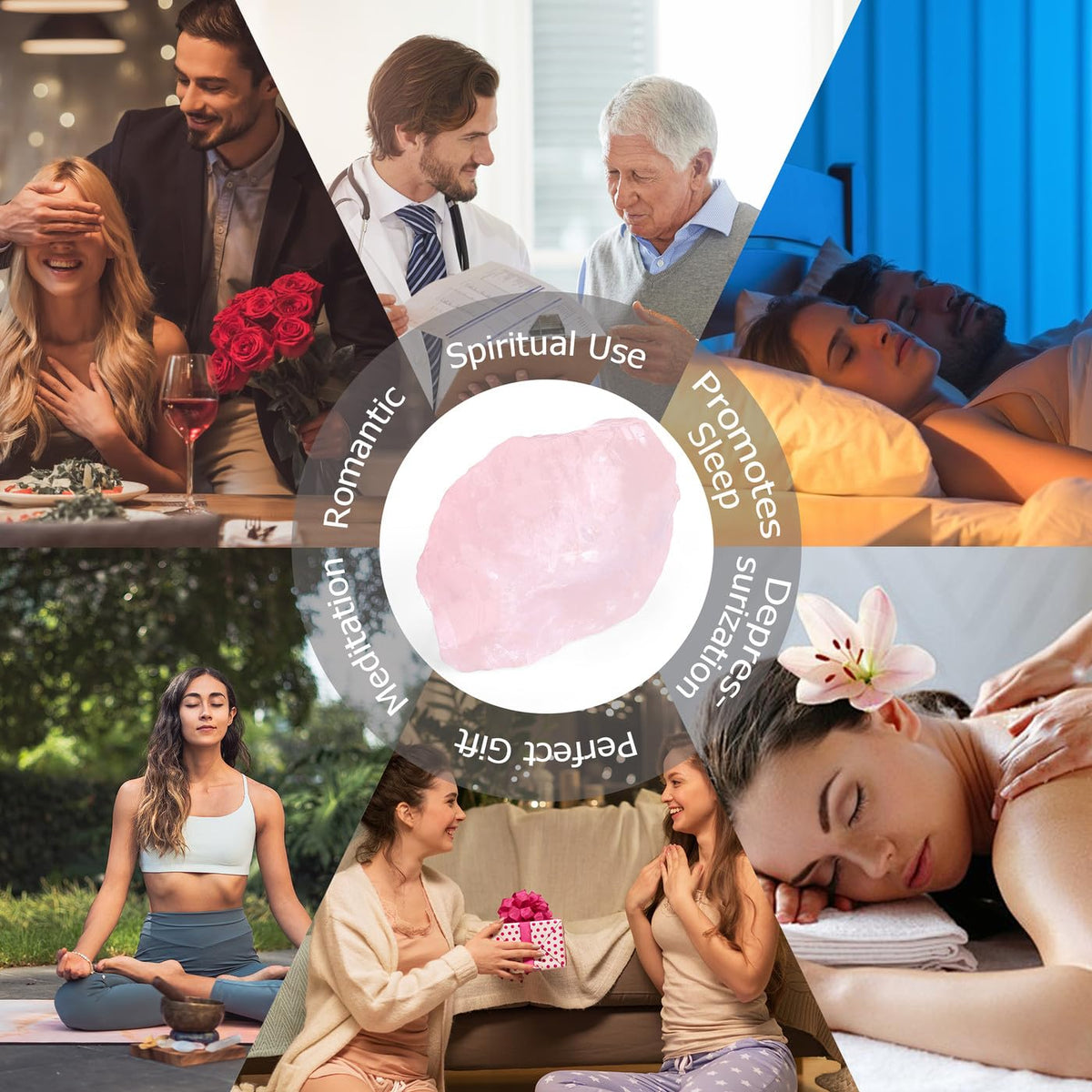 XIANNVXI Rose Quartz Crystals 1.8-2.2" Large Raw Crystals and Healing Stones Natural Rough Crystal Rocks for Decor Gifts Tumbling Cabbing Polishing Fountain Rocks 1PCS