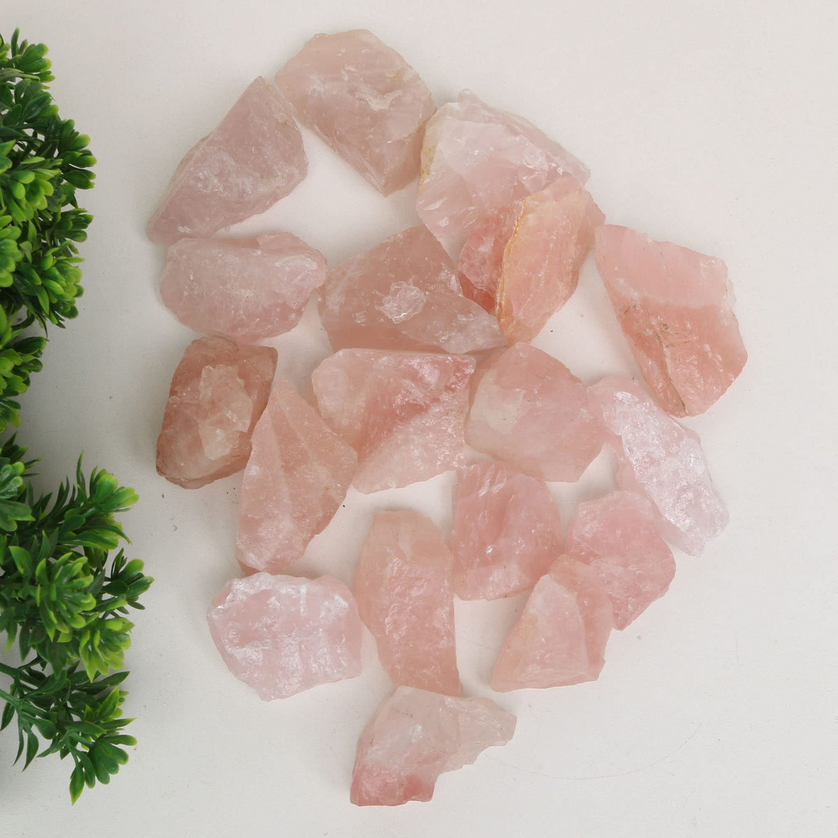 REAL-GEMS Natural Raw Rose Quartz 1lb Lot Healing Crystals Rough Stones for Tumbling, Cabbing, Polishing, Wire Wrapping, Wicca & Reiki Crystal Healing, Mix Gemstones,7 Chakra (Rose Quartz)
