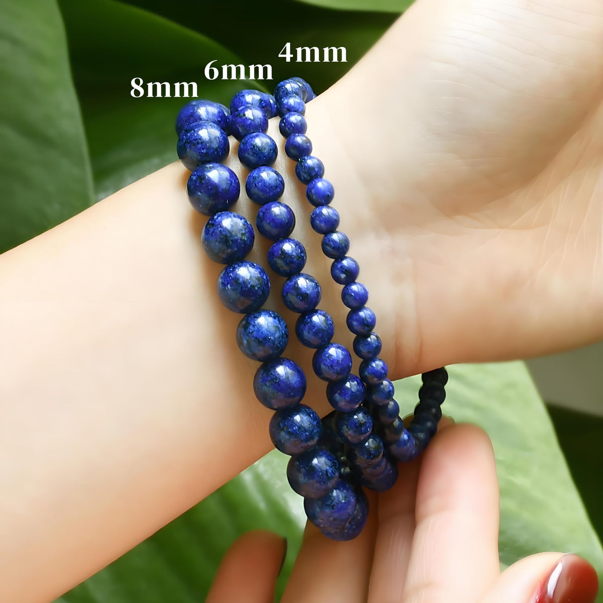 CHELYQST Lapis Lazuli Bracelet - Stone of Creativity and Confidence,Stretch Natural Stone Crystal Beads Jewelry Gifts for Women Men Unisex Adult,6mm