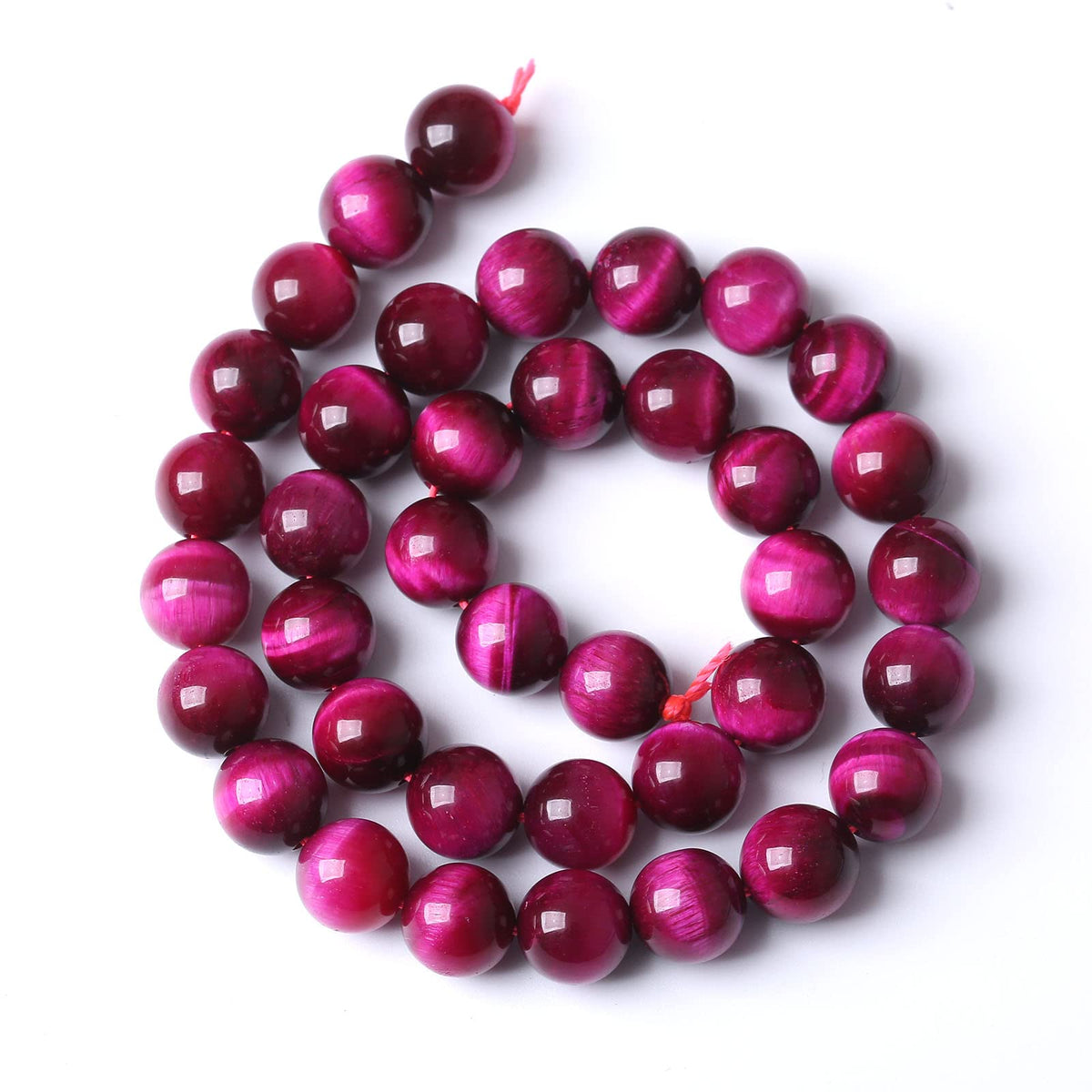 60PCS 6MM AAA Rose Red Tiger Eye Stone Beads Natural Gemstone Bead Crystal Healing Energy Jewelry Making DIY 15 inches