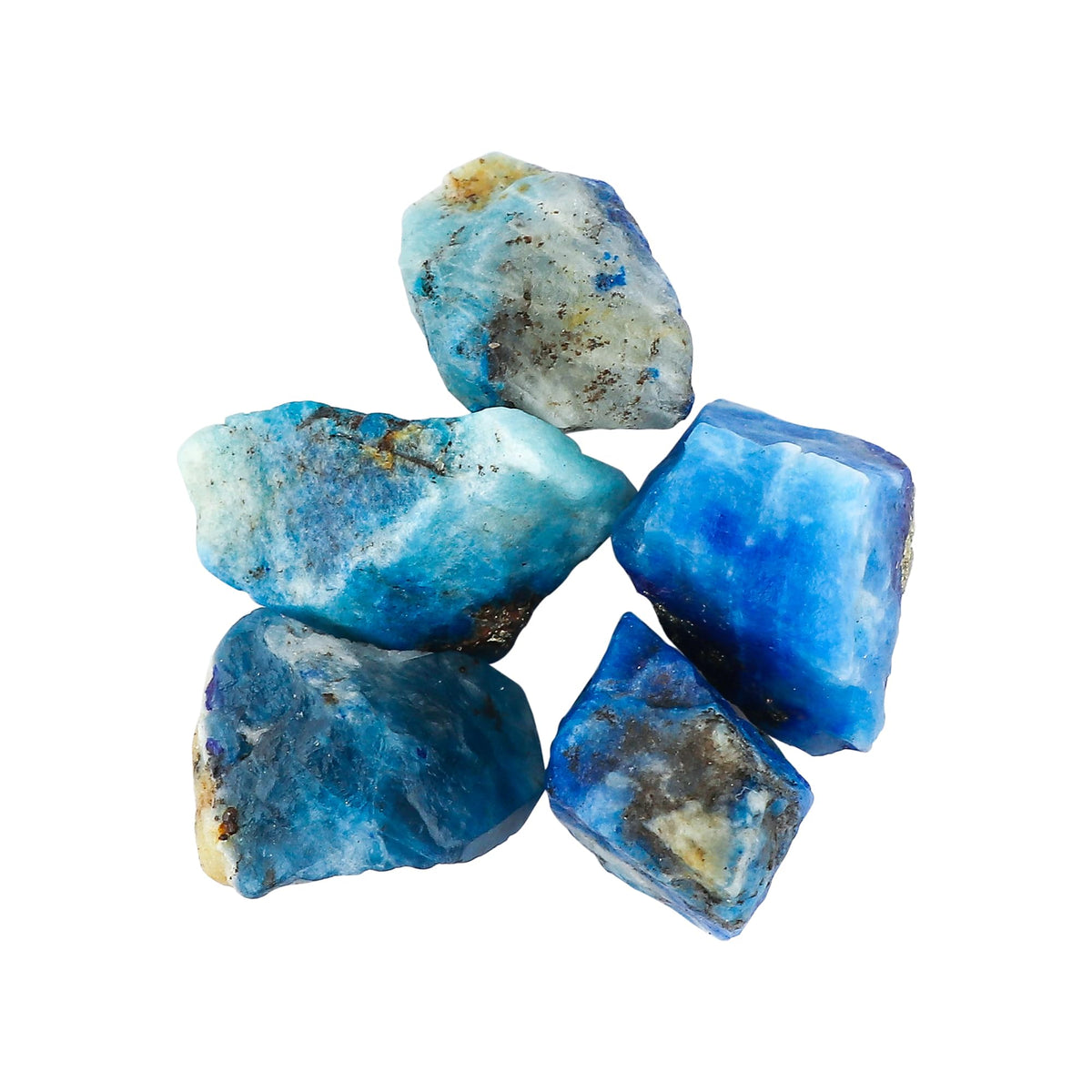 CRYSTALINES (5pcs Authentic Raw Afghanite Gemstone, Whoelsale Rough Stones, DIY Loose Supplies, Wicca & Reiki Healing Crystals, Jewelry Making, Gem Collection (Size-15 to 20mm)
