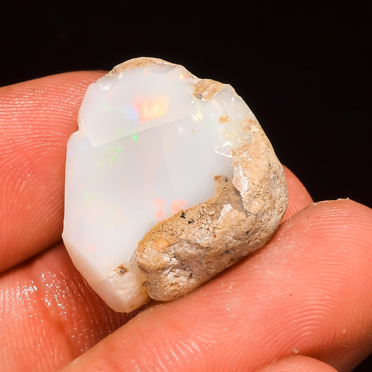 Yashee 20.5+ Carat, Natural Raw Ethiopian Opal Gemstone, Real Rough Crystals, Chakra Healing, Wholesale Lot, Wire Wrapping, Rock Stone, Birthstone, Crafts & DIY, AA+ Quality For Jewelry Making