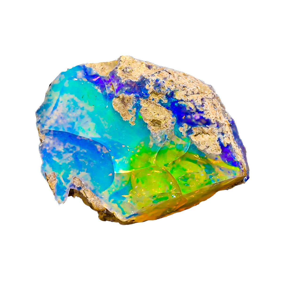 Natural Opal Rough Stone 10.3 Cts A+ Quality Multifire Ethiopians Raw gemstone for Wire Wrapping Jewelry Making