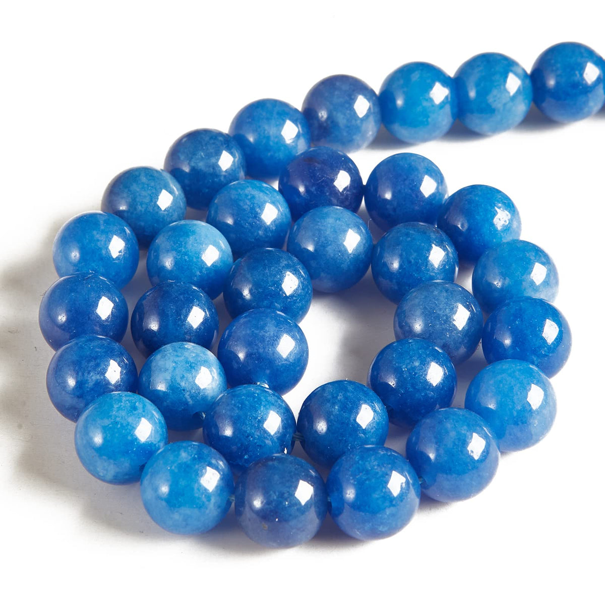 100pcs 8mm Kyanite Beads Natural Gemstone Beads Round Loose Beads for Jewelry Making