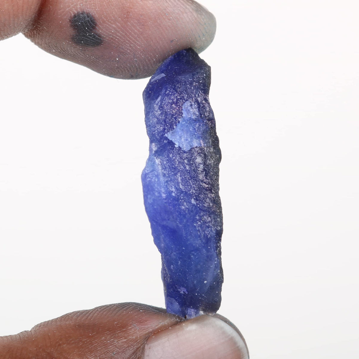 REAL-GEMS Natural Blue Sapphire 35 Ct. Certified Raw Rough Loose Gemstone For Jewelry Making AXA-467