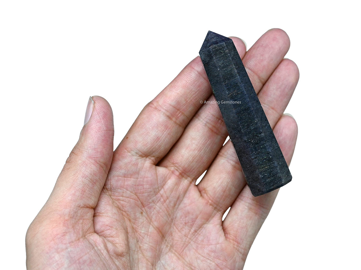 Amazing Gemstone Blue Aventurine Crystal Towers ~ Natural Healing Crystal Point Obelisk for Reiki Healing and Crystal Grid (2" to 3" Inch)
