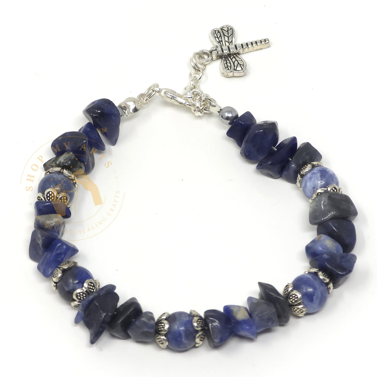 Shop My Arts Sodalite Bracelet for Women - Birthday Gifts for Women Mom with Authentic Crystals and Healing Stones
