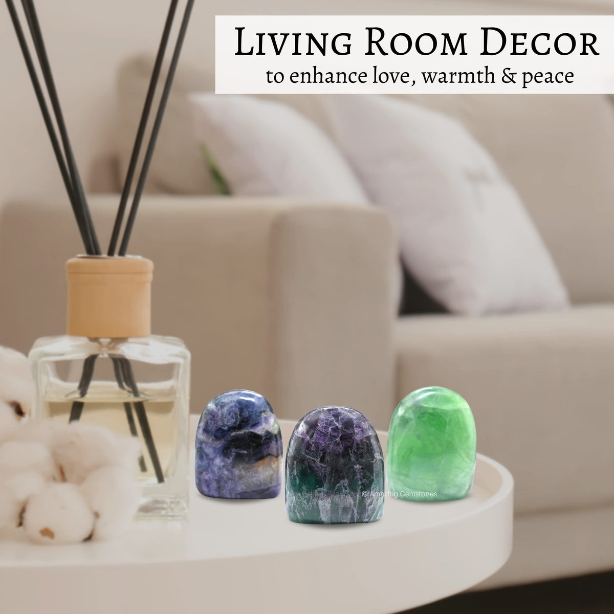 Amazing Gemstone Large Multi Fluorite Crystal Standing Palm Stone - Multi Fluorite Palm Stones & Crystals, A++ Grade Gemstones & Crystals - Healing Crystals & Healing Stones Office Home Decor Gifts