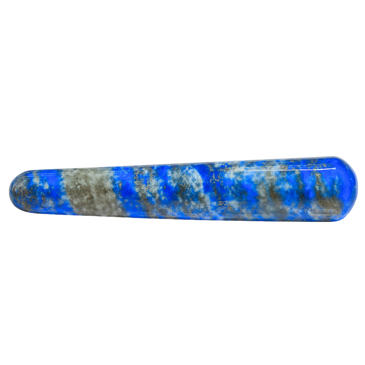 Amazing Gemstone Lapis Lazuli Crystal Wand Massage Stick - Pelvic Wand Gua Sha for Adults - Crystals and Healing Stones Massage Wands for Adults Gifts (Smooth)