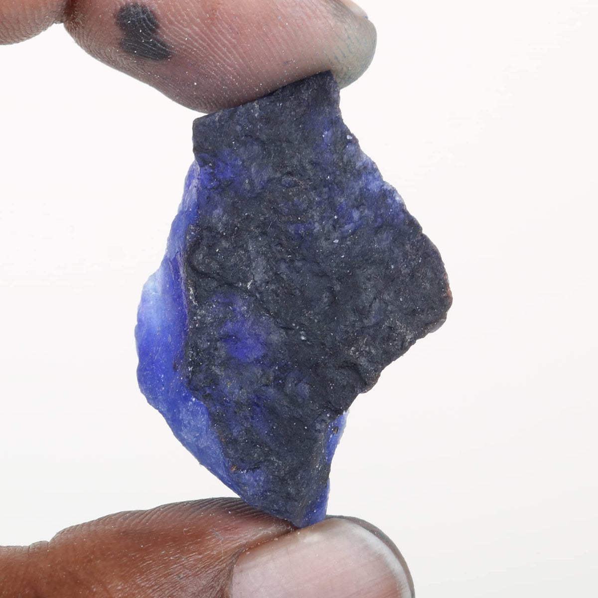 REAL-GEMS Natural Blue Sapphire 35 Ct. Certified Raw Rough Loose Gemstone For Jewelry Making AXA-467