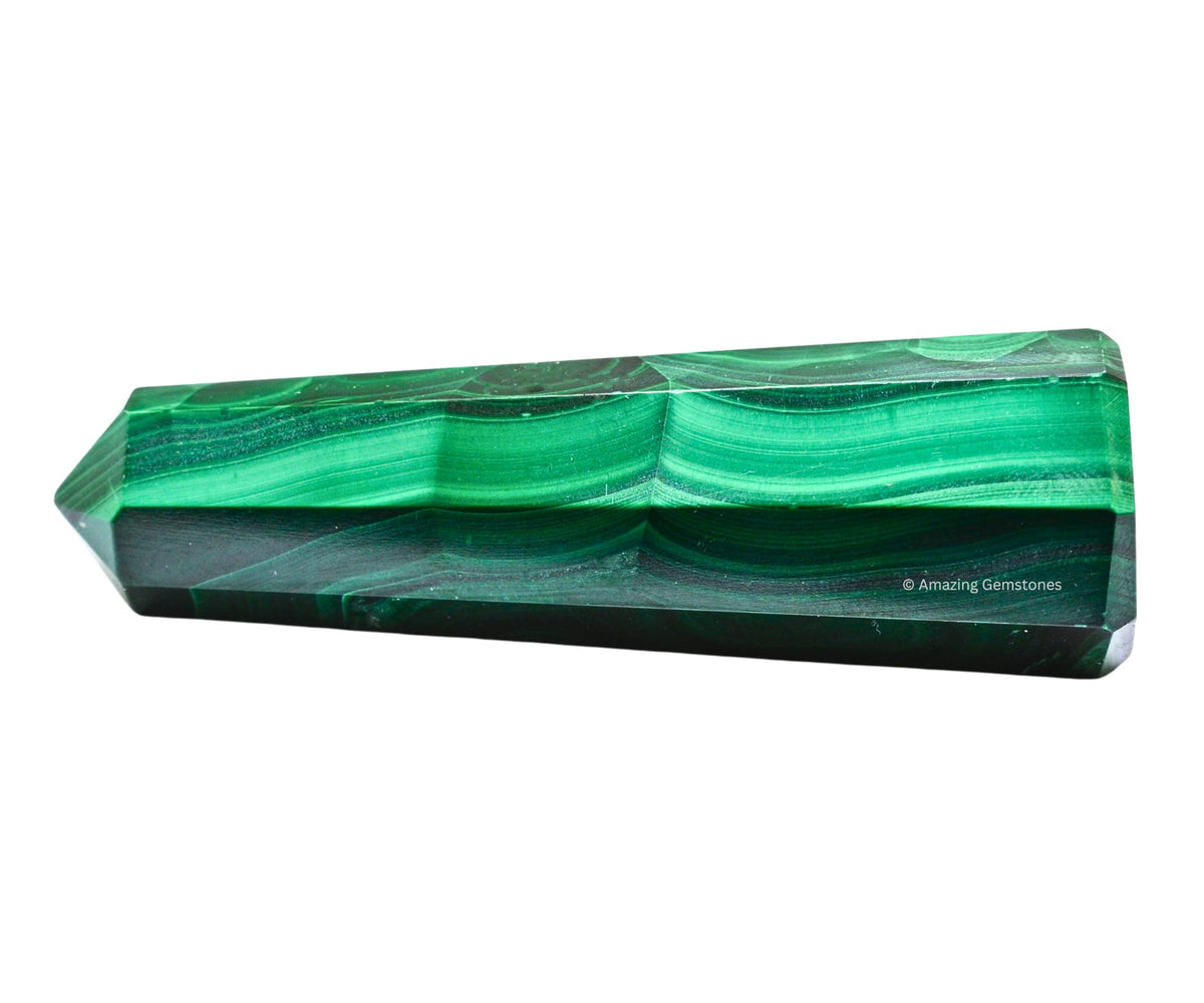 Amazing Gemstone Malachite Crystal Towers ~ Natural Healing Crystal Point Obelisk for Reiki Healing and Crystal Grid (2" to 3" INCH)