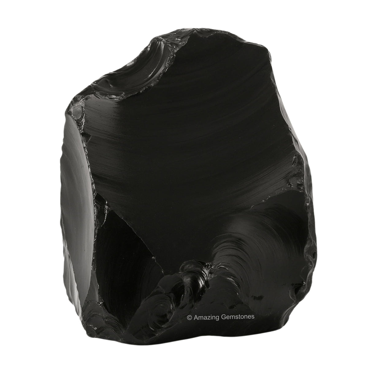 Amazing Gemstone Black Obsidian Raw Crystals and Healing Stones, Natural Rocks for Tumbling and DIY Raw Stones and Crystals (1 Piece)