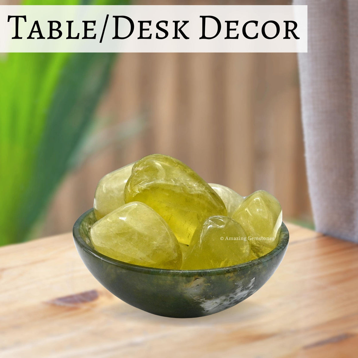 Amazing Gemstone Lemon Quartz Crystals&Healing Stones Tumbled - 1 oz Lemon Quartz Stone, Natural Healing Stones for Energy Balance, Stress Relief - Premium Polished Gems Rocks for Meditation&Wellness