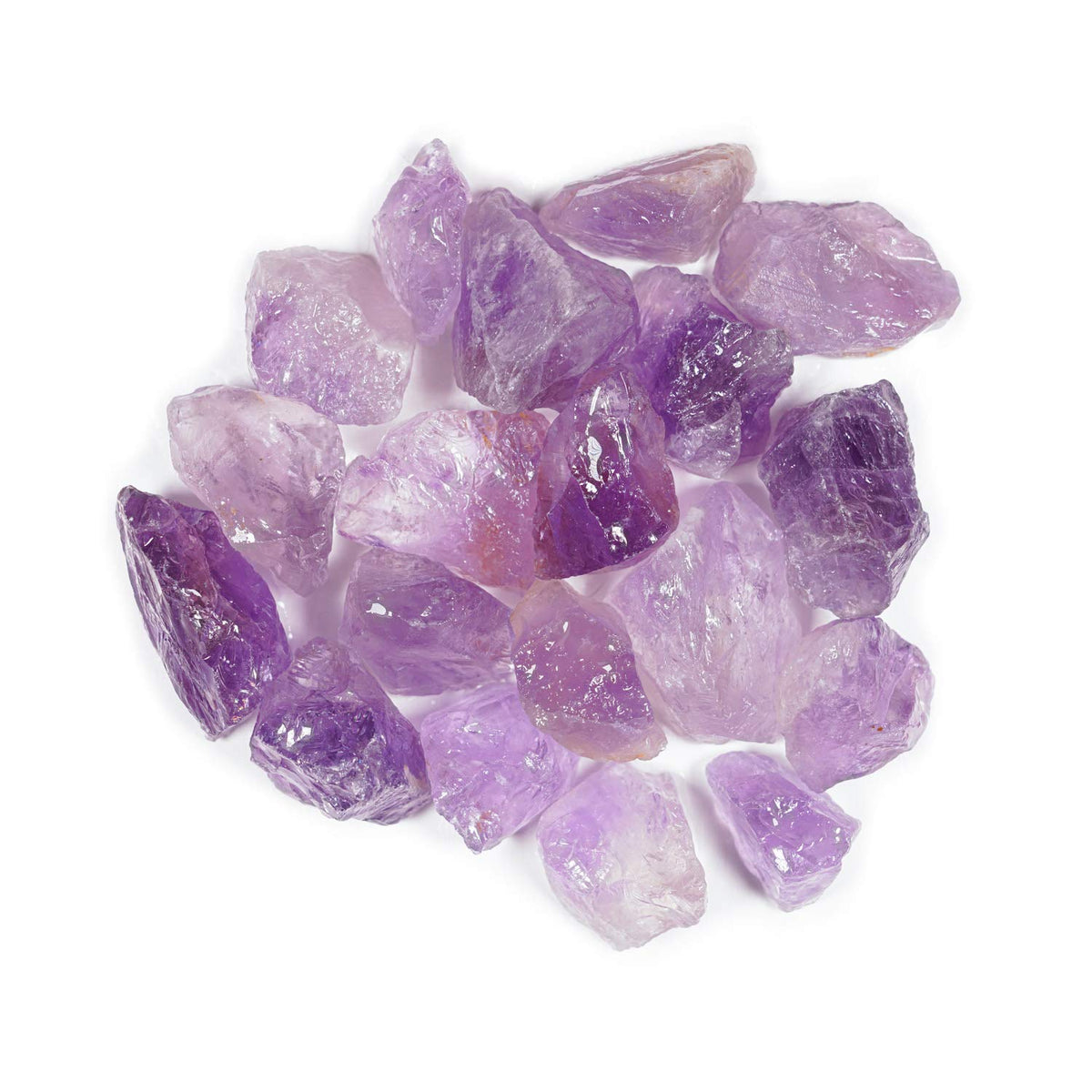 Crystal Allies 1 Pound Bulk Rough Amethyst Reiki Crystal Healing Stones Large 1" from Madagascar