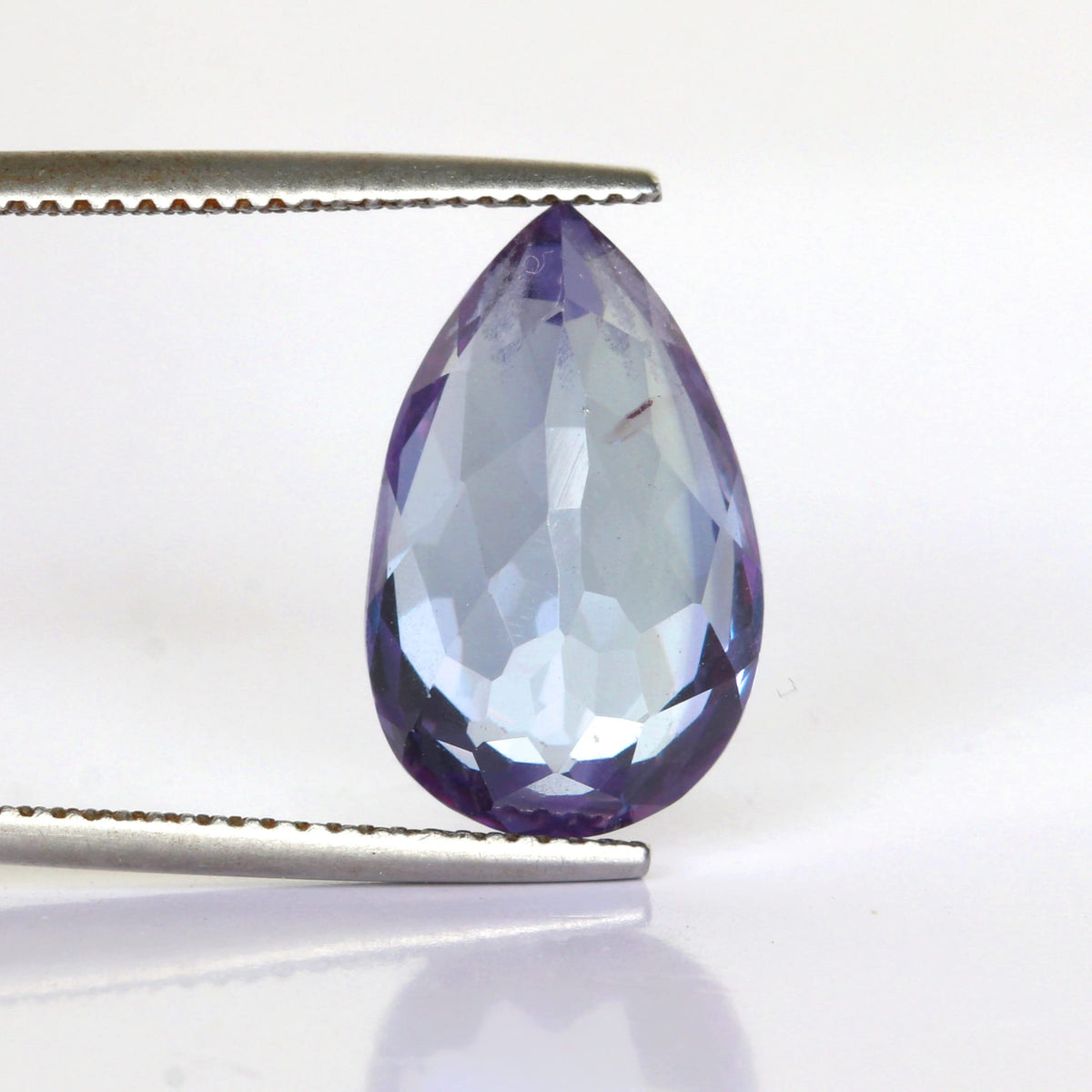 REAL-GEMS Natural Color Change Alexandrite Loose Gemstone 6.00 Carat Pear Cut Stone for Jewelry Making and Collection