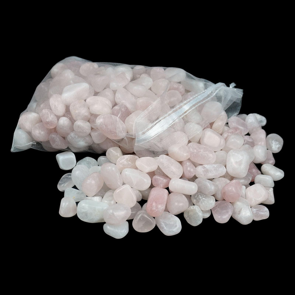 Sisamn 3lb Natural Rose Quartz Tumbled Stones Polished Crystals Bulk for Vase Filler Stones,Healing Stone, Home Decor, Fish Turtle Tank, Plants Decor, Jewelry Making