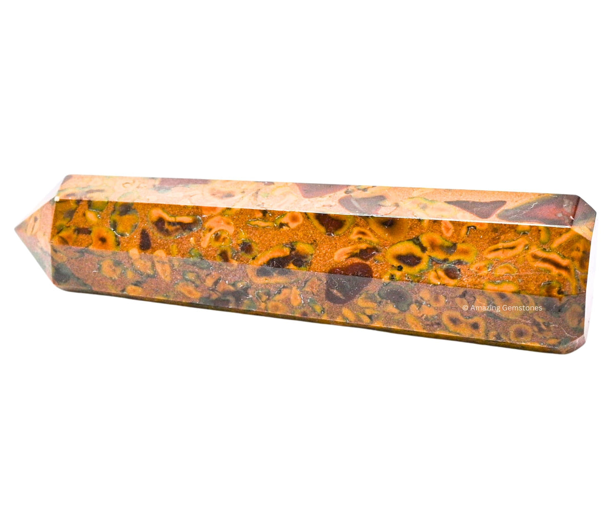 Amazing Gemstone Fruit Jasper Crystal Towers - Natural Healing Crystal Point Obelisk for Reiki Healing and Crystal Grid (3" to 4" INCH)