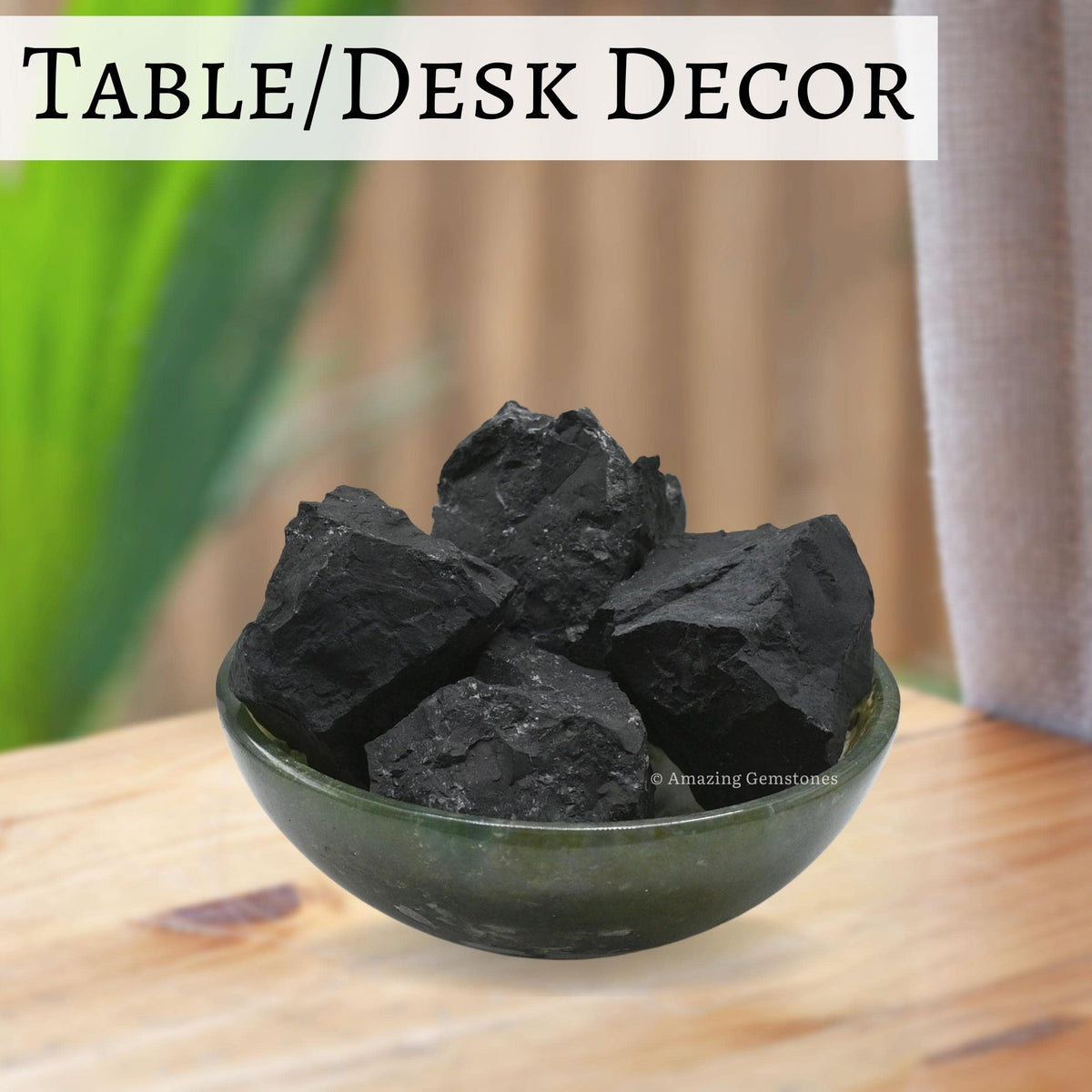 Amazing Gemstone 2 Pieces Shungite Raw Crystals and Healing Stones, Natural Rocks for Tumbling and DIY Raw Stones and Crystals