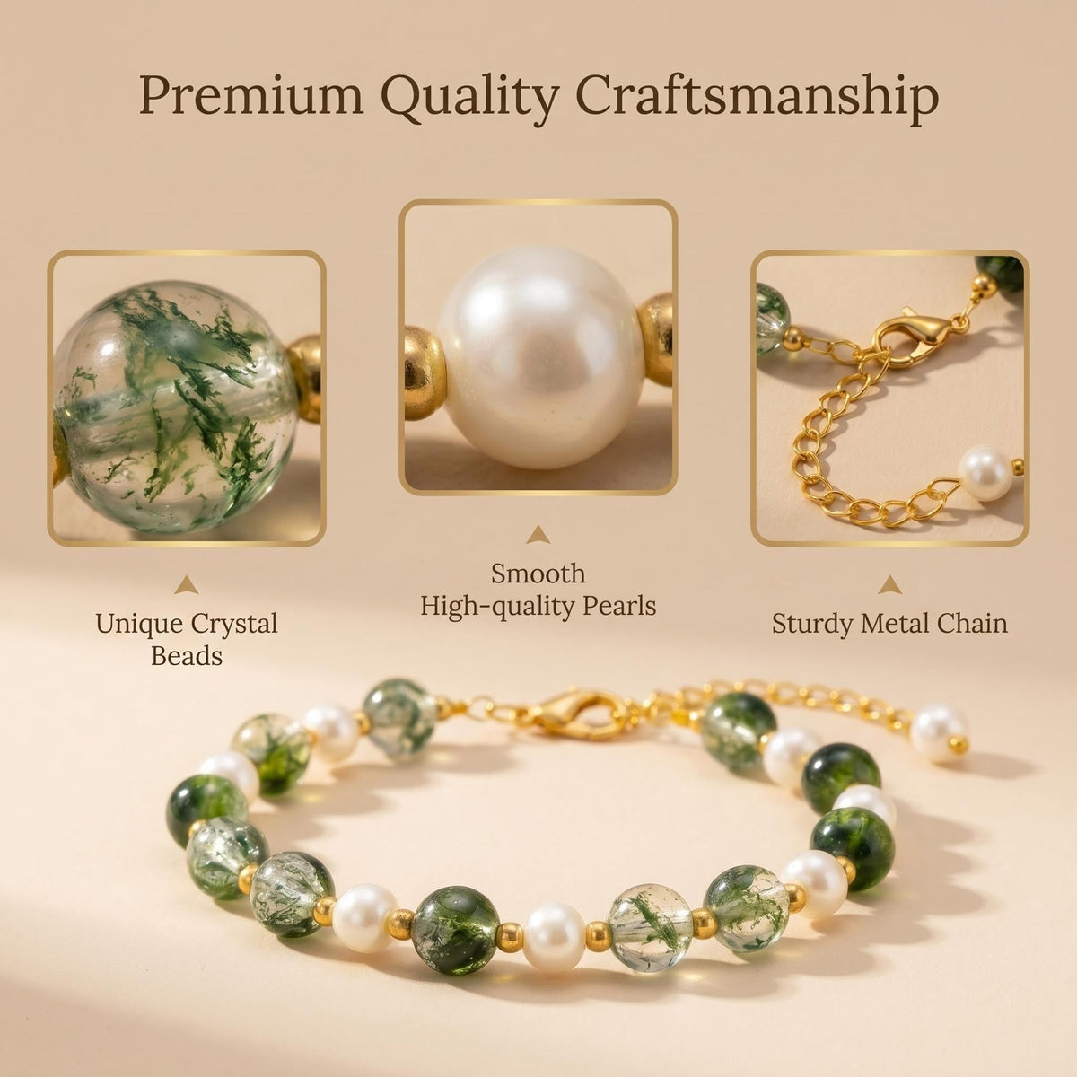 AIMORN Pearl Bracelets for Women Dainty Handmade Pearl Beaded Bracelet Adjustable Stackable Fashion Jewelry Gift for Women Girls Birthday Anniversary Christmas