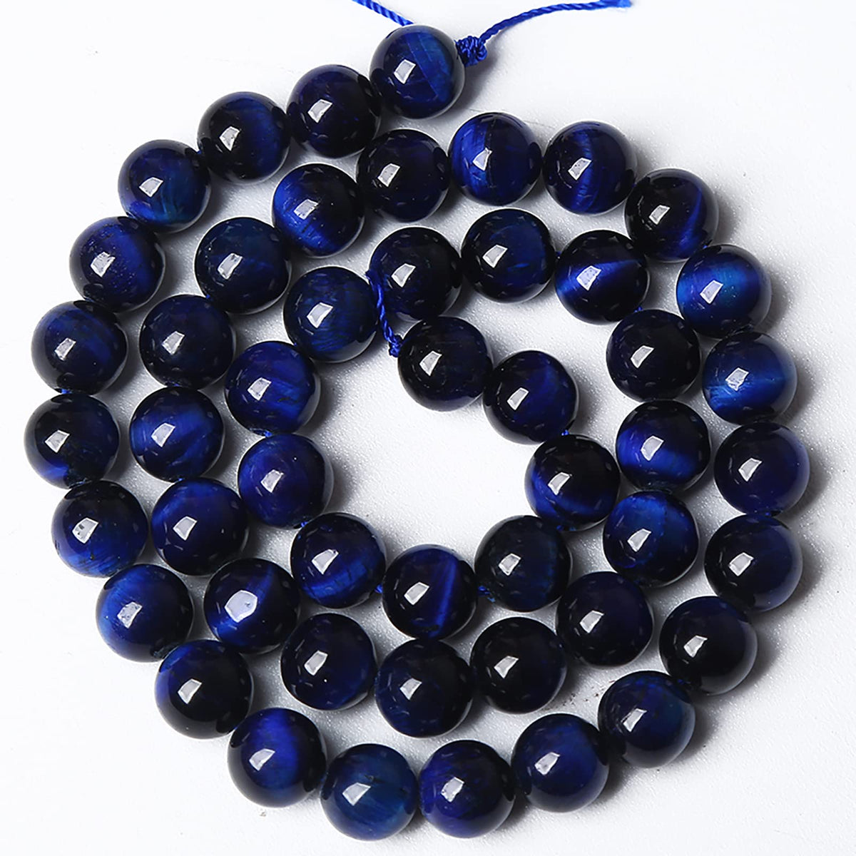60PCS 6MM AAA Blue Tiger Eye Stone Beads Natural Gemstone Bead Crystal Healing Energy Jewelry Making DIY 15 inches