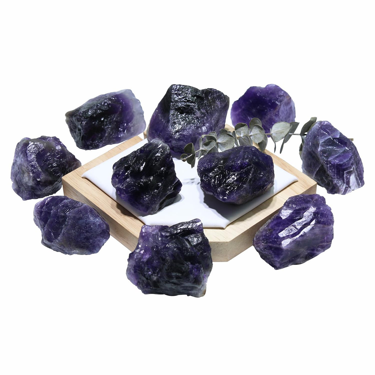 Nvzi Raw Amethyst Stone Crystals Bulk, Real Gemstones and Crystals, Rocks and Minerals, Healing Crystals, Quartz Crystals and Healing Stones, Cuarzos Originales De Energia Y Piedras(1LB)