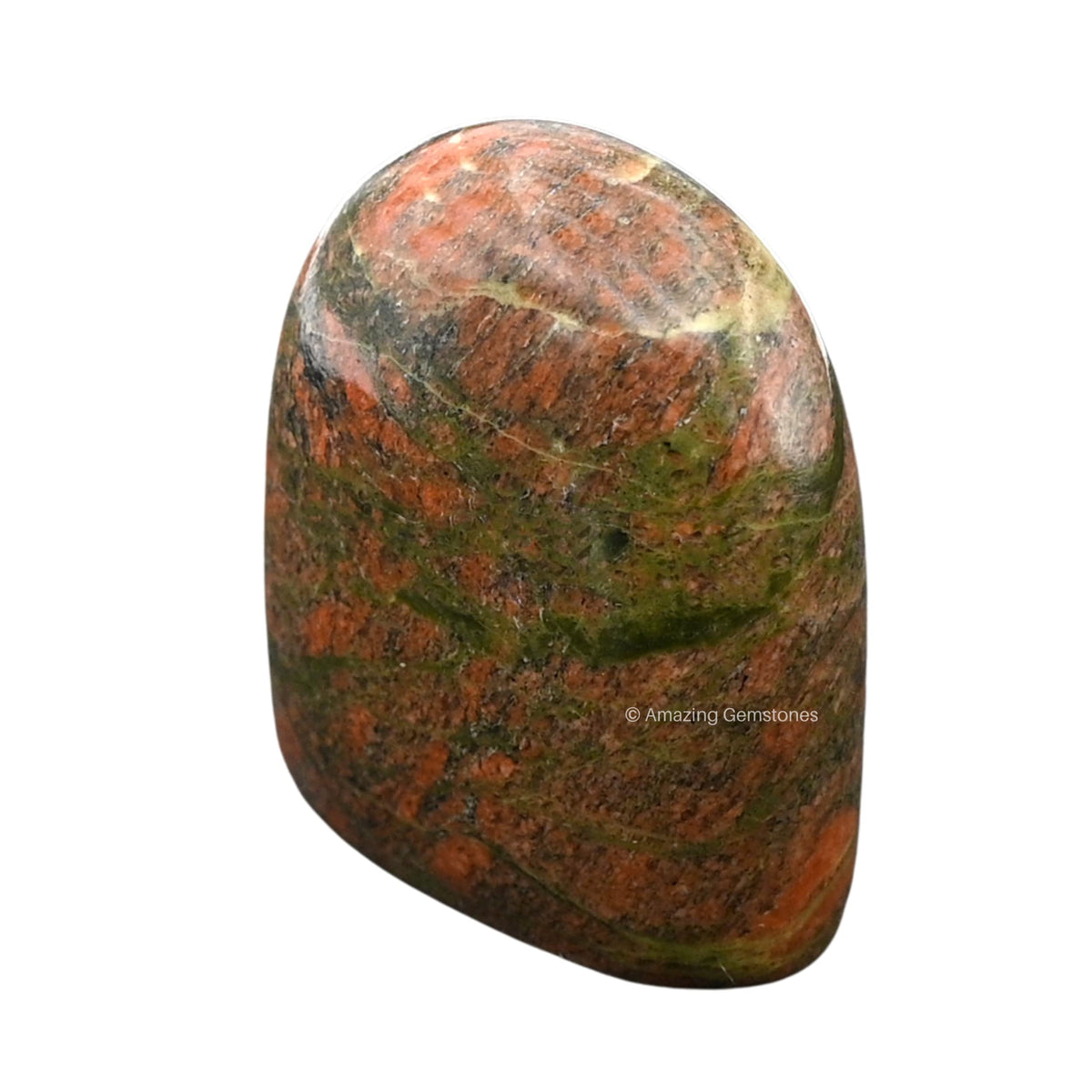 Amazing Gemstone Large Unakite Crystal Standing Palm Stone -Unakite Palm Stones and Crystals, A++ Grade Gemstones and Crystals - Healing Crystals and Healing Stones Office Home Decor Gifts