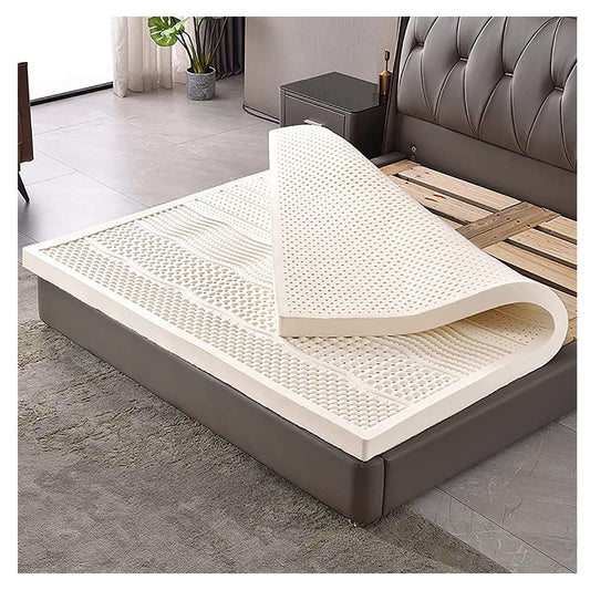 Futon Mattresses，Full Size Natural Latex Topper Durable & Long Lasting 2in Thickness 120x190cm (47x75in) Premium Quality Mattress Enhancer