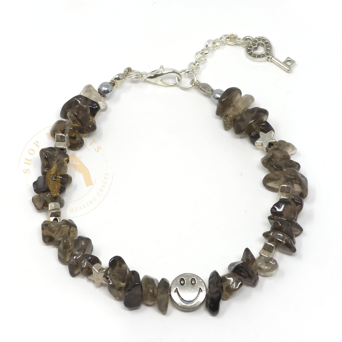 Shop My Arts Smoky Quartz Bracelet for Women - Birthday Gifts for Women Mom with Authentic Crystals and Healing Stones