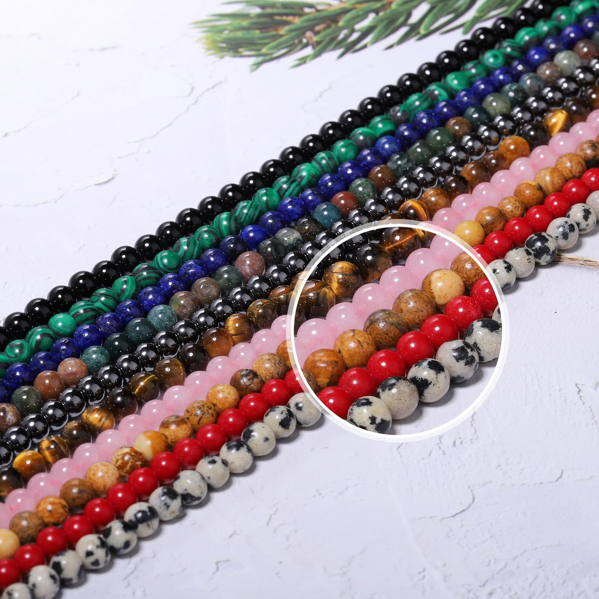 Songxi 90pcs 4mm Red Garnet Natural Round Stone Beads for Jewelry Making, Smooth Loose Small Gemstone Beads for Bracelets Necklace, Chakra Stones with Energy Power