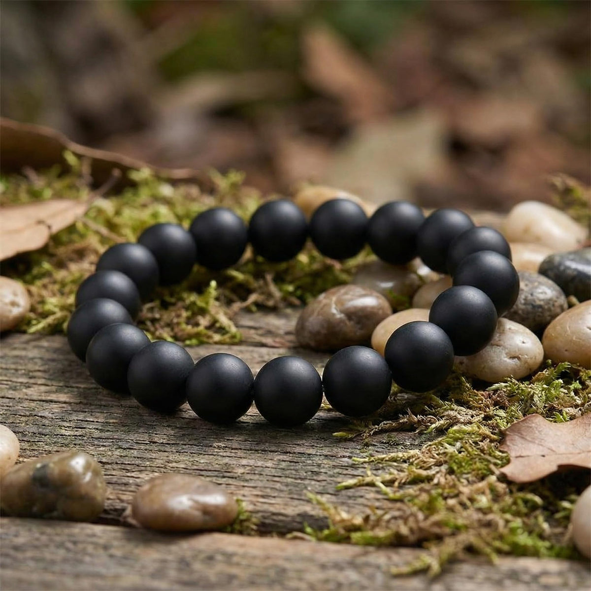 Yochus 60pcs Black Matte Onyx Agates Beads，6mm Healing Power Natural Stone Round Loose Beads for Jewelry Making Earring Necklace DIY Crafts