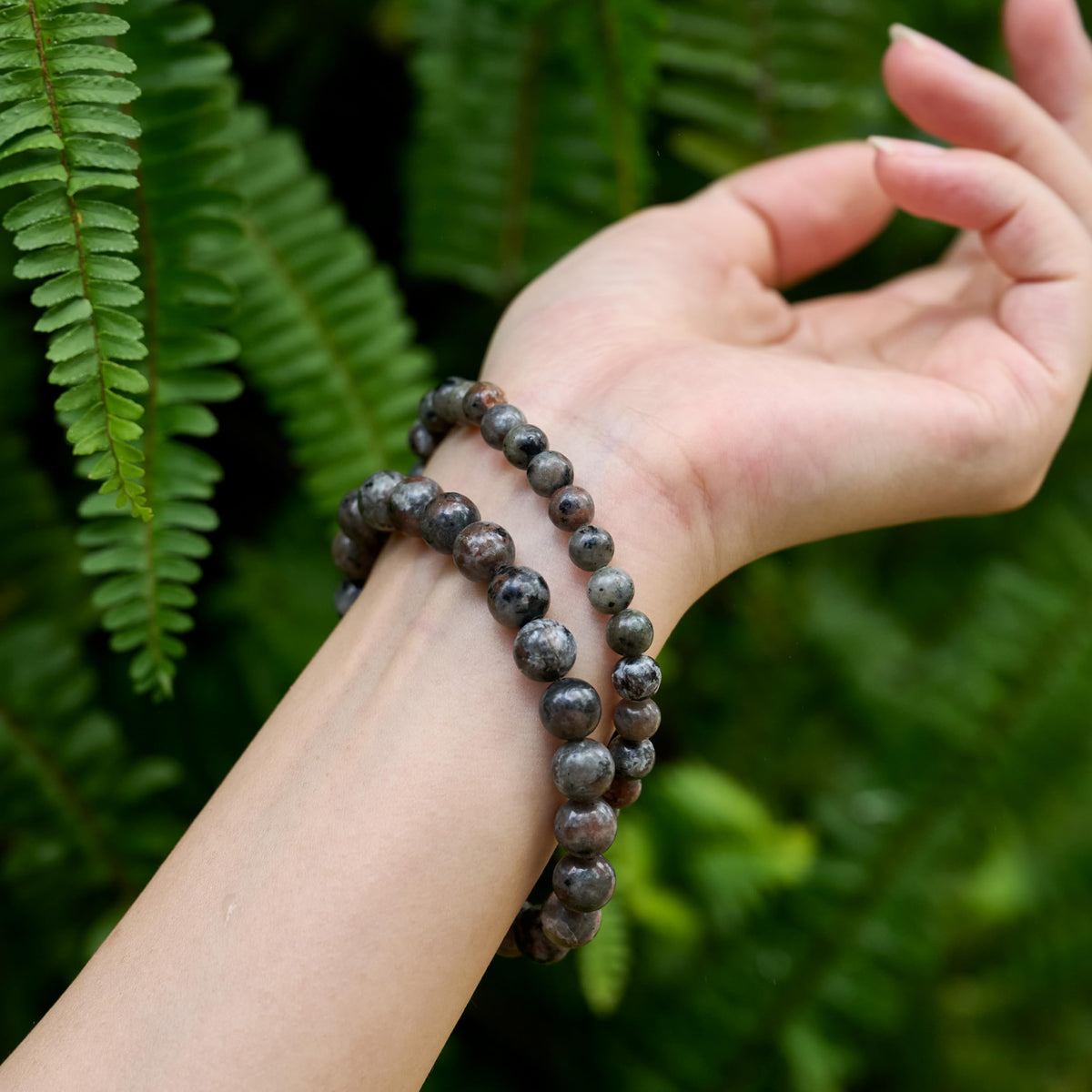 Yooperlite -Cosmic Ignition-8mm Beaded Bracelets for Women Handmade Semi Precious Natural Stone Stretch Elastic Jewelry Yoga Protection Gifts