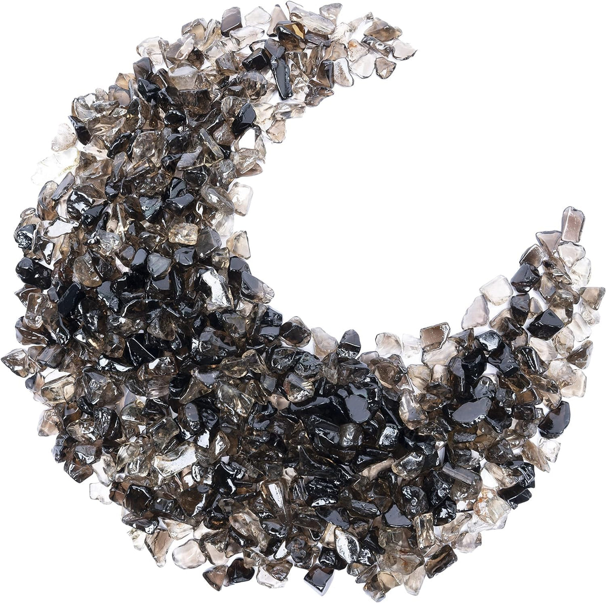 ZAICUS Smoky Quartz Crystal Chips Bulk Gemstone Valentine Gift, Healing Crystal Natural Irregular Shaped Crushed Stone Reik Healing Tumbled Chips Crystal Chips for Witchcraft & Jewelry Making 1 Lb