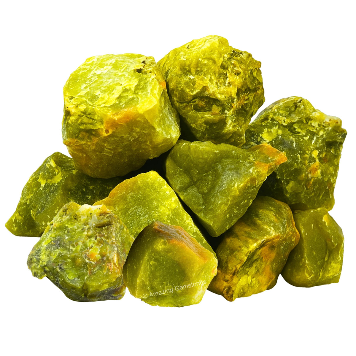 Amazing Gemstone Green Opal Raw Crystals and Healing Stones, Natural Rocks For Tumbling - DIY Raw Stones And Crystals (1 Piece)