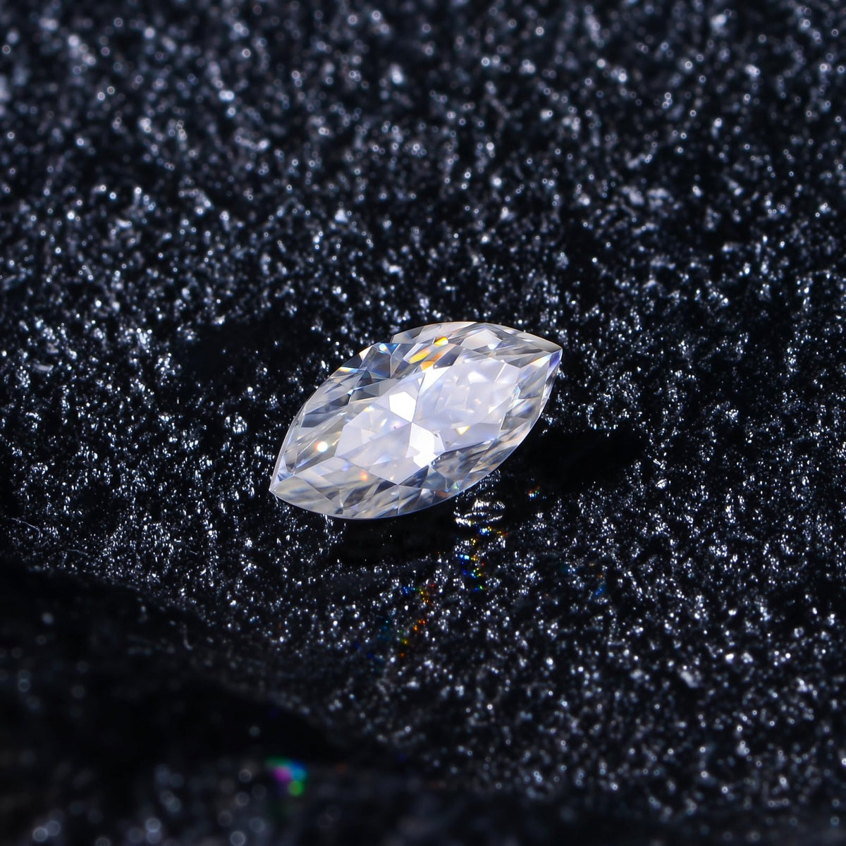 1-5 Carats Moissanite Loose Stone Lab Grown Synthetic Diamond Loose D Color Round/Oval/Heart/Princess/Cushion/Asscher/Pear/Marquise/Radiant/Emerald Cut Moissanite Loose Gem Stones for Ring Pendant Jewelry Making Gift (Marquise Cut, 1 Carats)