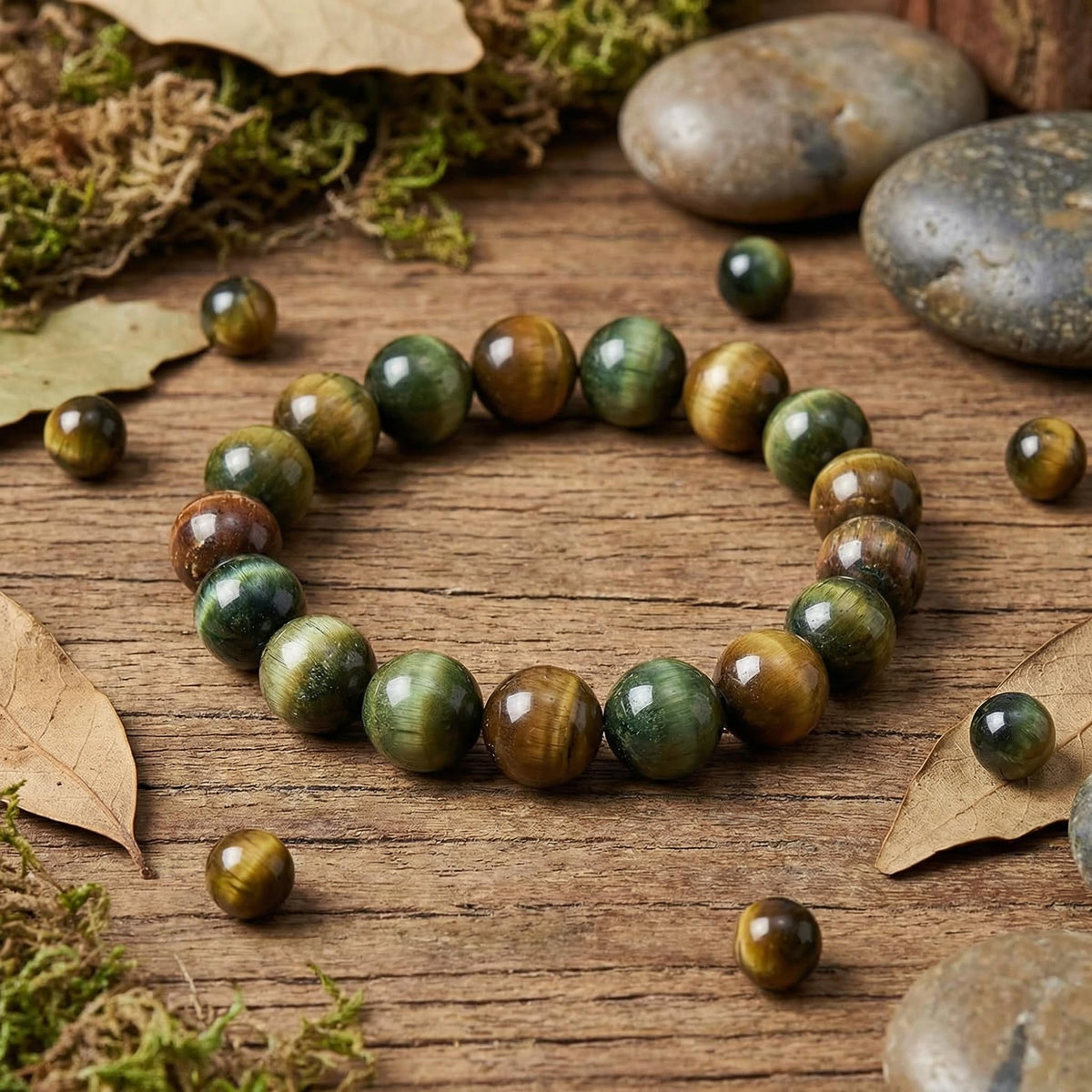 Yochus Natural Tiger Eye Beads, 60Pcs 6MM Onyx Agate Color Enhance Round Loose Beads Bulk, DIY Charm Smooth Gemstone Beads for Jewelry Making(4mm 8mm 10mm 12mm Beads)