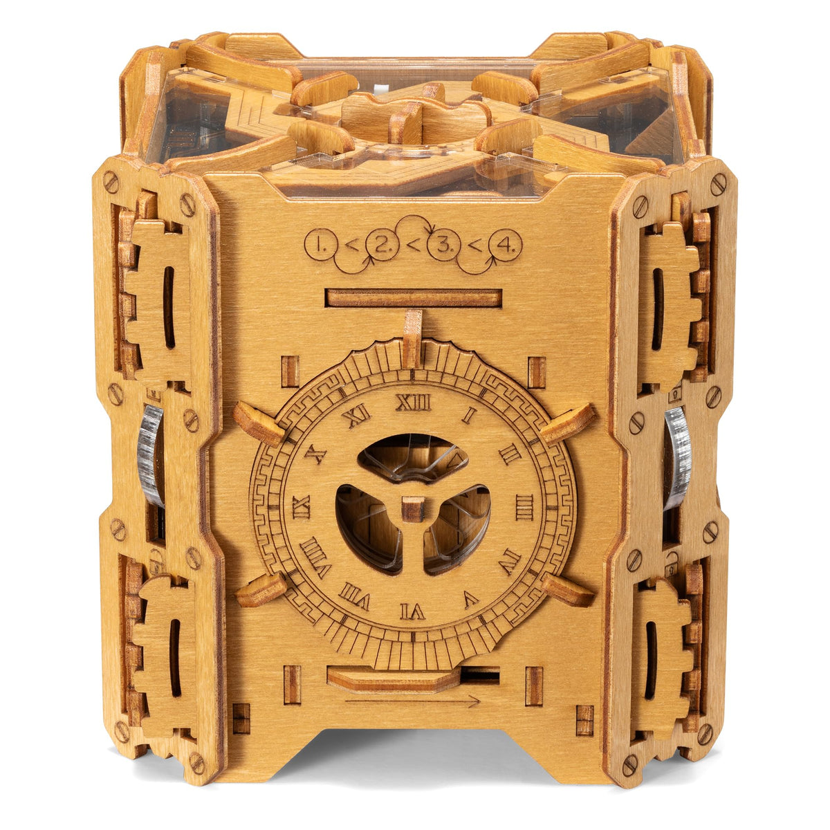 Puzzle Potato Tesla Box - Electronic Puzzle Box - Escape Room Game in a Box - Brain Teaser - 3D Wooden Puzzle for Adults - Money Puzzle Box for Cash Gift - Birthday GiftBox MoneyBox