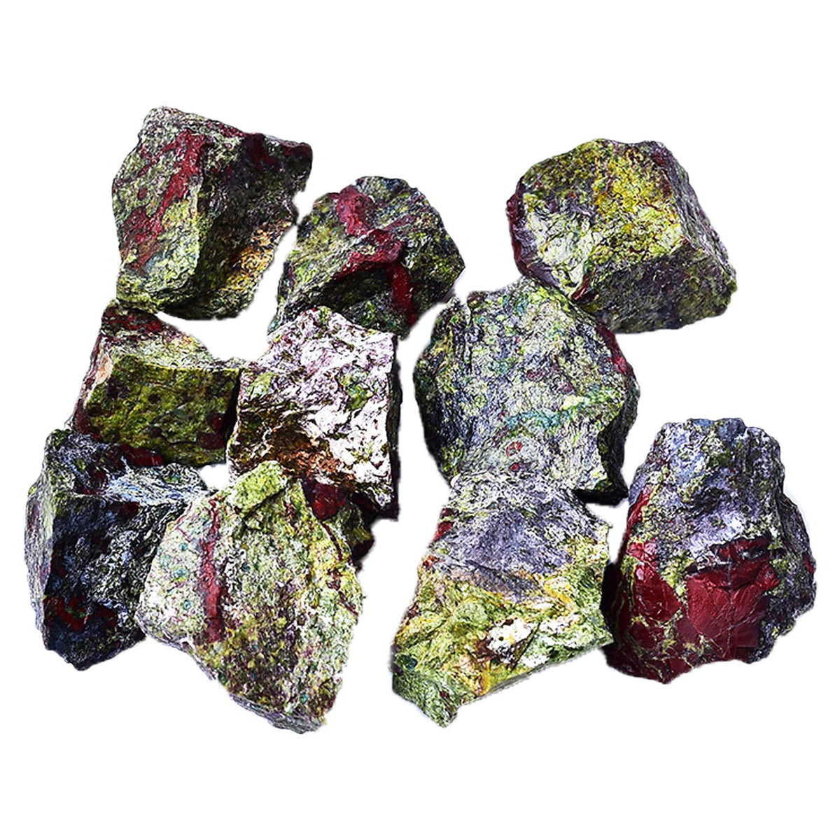 Raw Crystals, Large 1.2-2.0" Healing Crystal Natural Rough Stones for Intuition,Chakra,Meditation,Decoration,Polishing,Energy Work (Dragon Blood Stone, 3.5oz-0.8-1.2"raw Crystals)