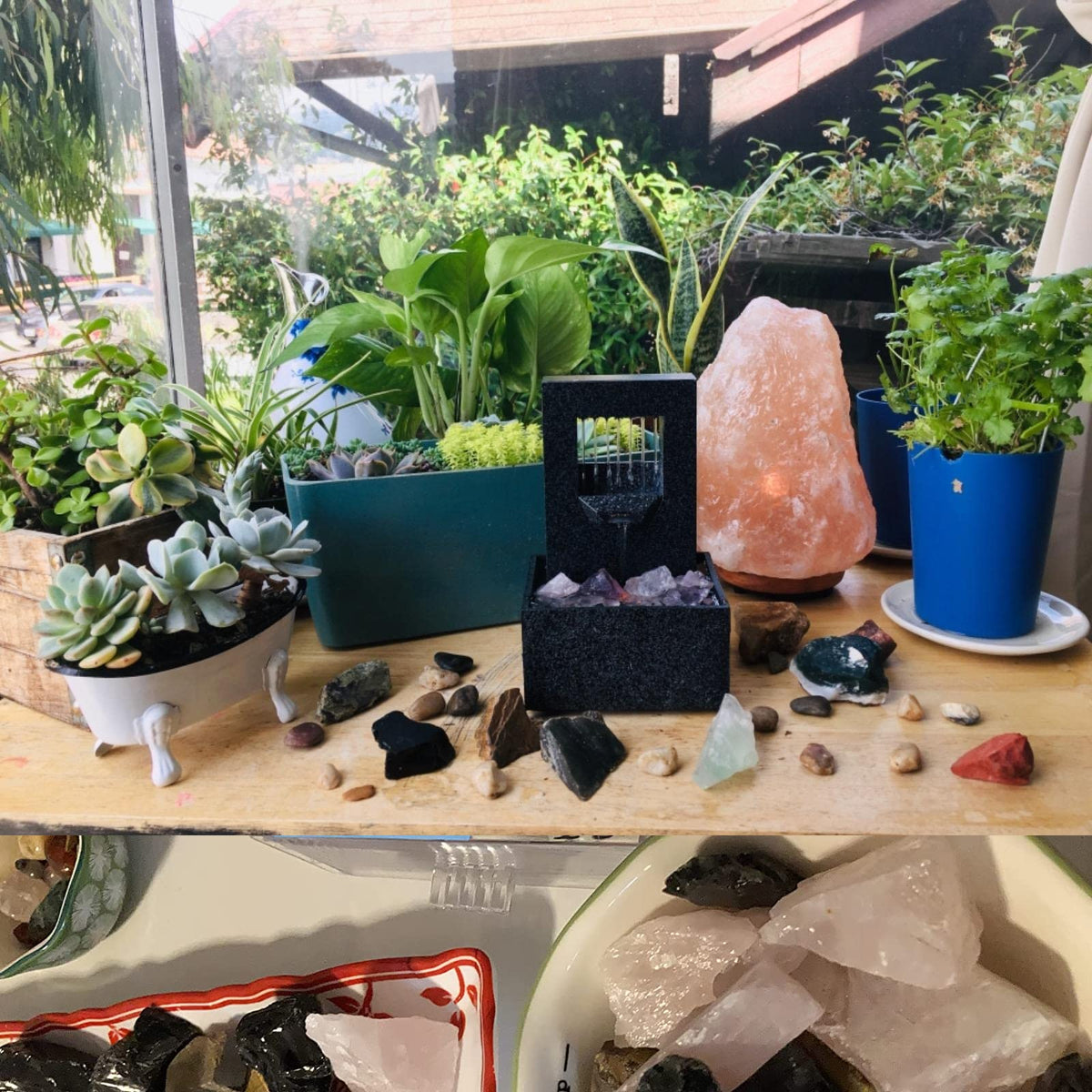 UU UNIHOM 1lb Bulk Raw Black Obsidian Stones, Large 1" Natural Rough Stones for Tumbling, Cabbing, Fountain Rocks, Decoration, Polishing, Wire Wrapping, Wicca and Reiki