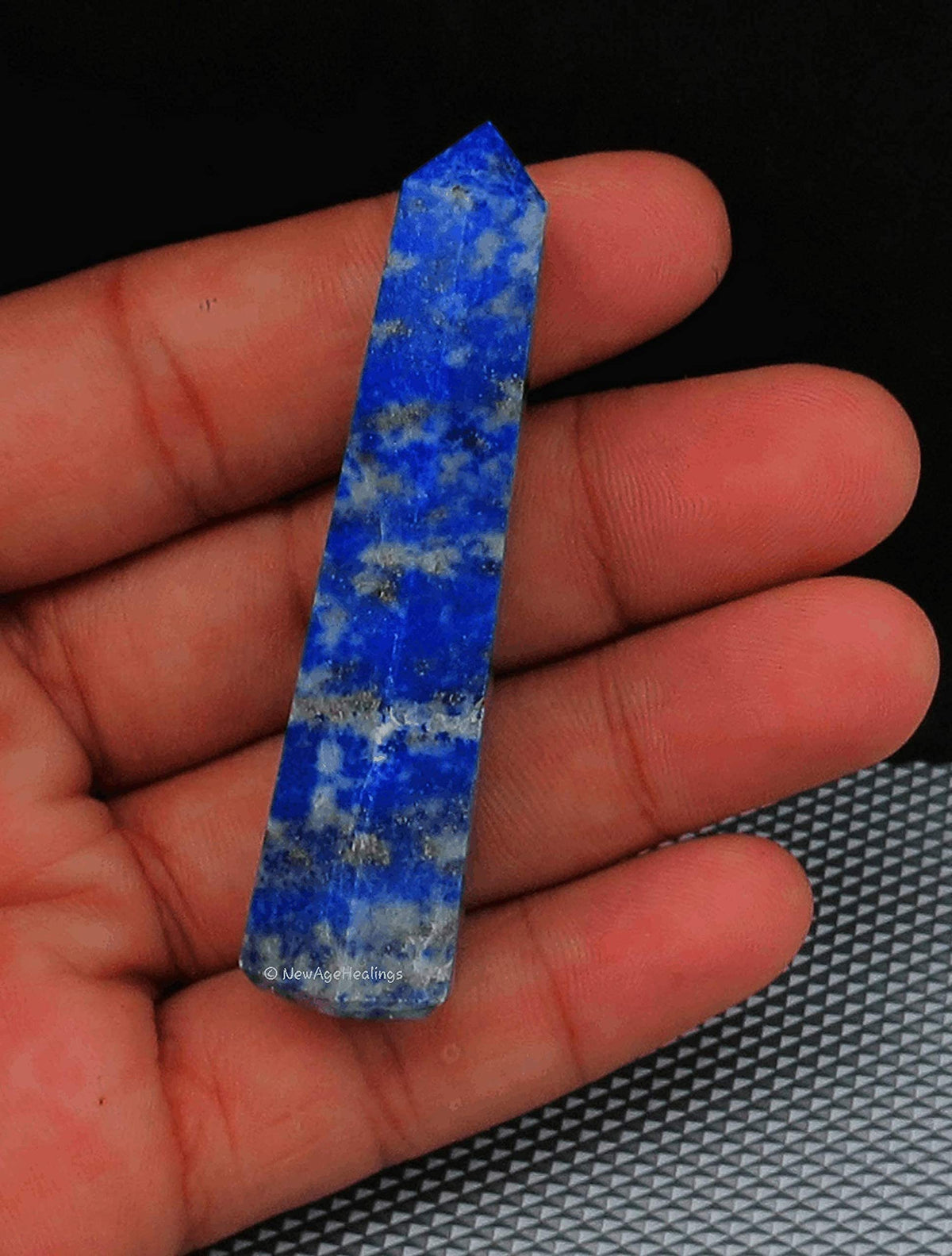 Amazing Gemstone Lapis Lazuli Crystal Towers ~ Natural Healing Crystal Point Obelisk for Reiki Healing and Crystal Grid (3" to 4" INCH)